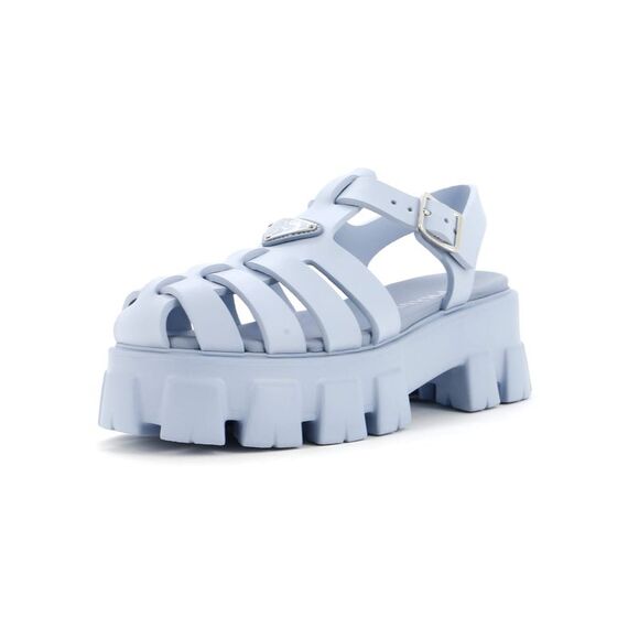 Prada Rubber Cage Platform Sandals